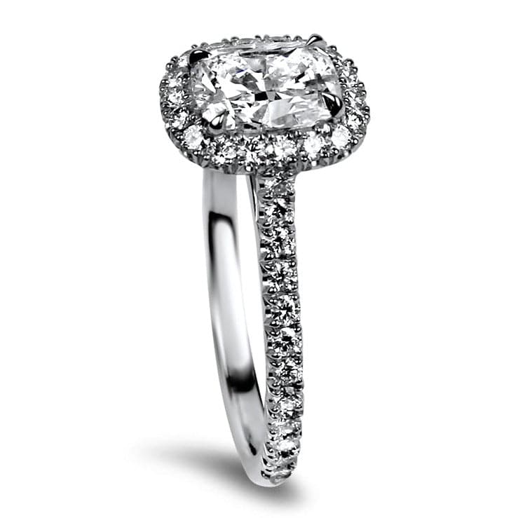 Kwiat Reserve Cushion Cut Diamond Halo Engagement Ring  in Platinum - 1.01ct - Image 2