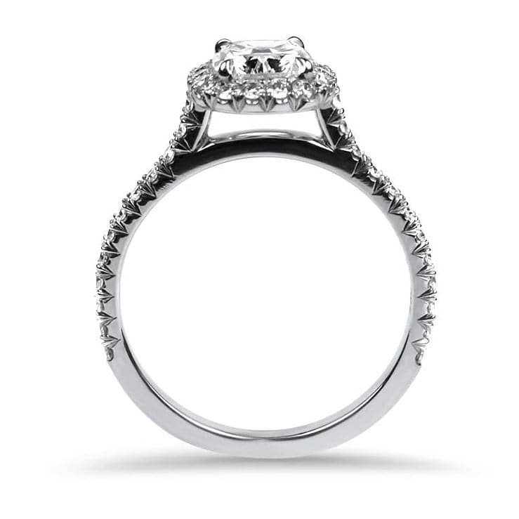 Kwiat Reserve Cushion Cut Diamond Halo Engagement Ring  in Platinum - 1.01ct - Image 3
