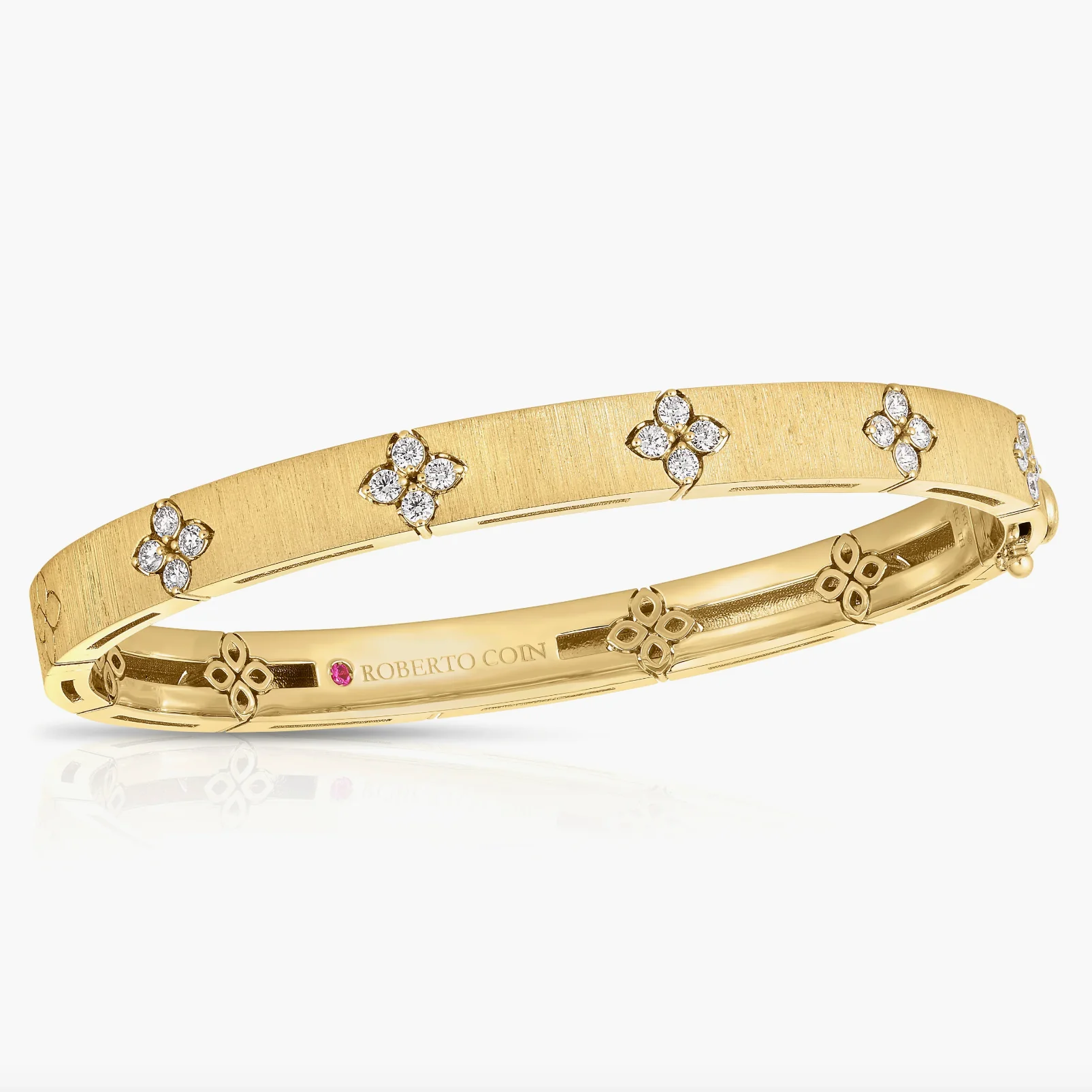 Roberto Coin 18k Yellow Gold Love in Verona Bangle Bracelet