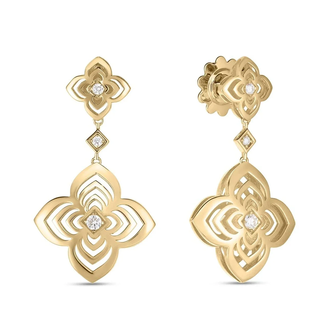 Roberto Coin 18k Yellow Gold Palazzo Ducale Earrings