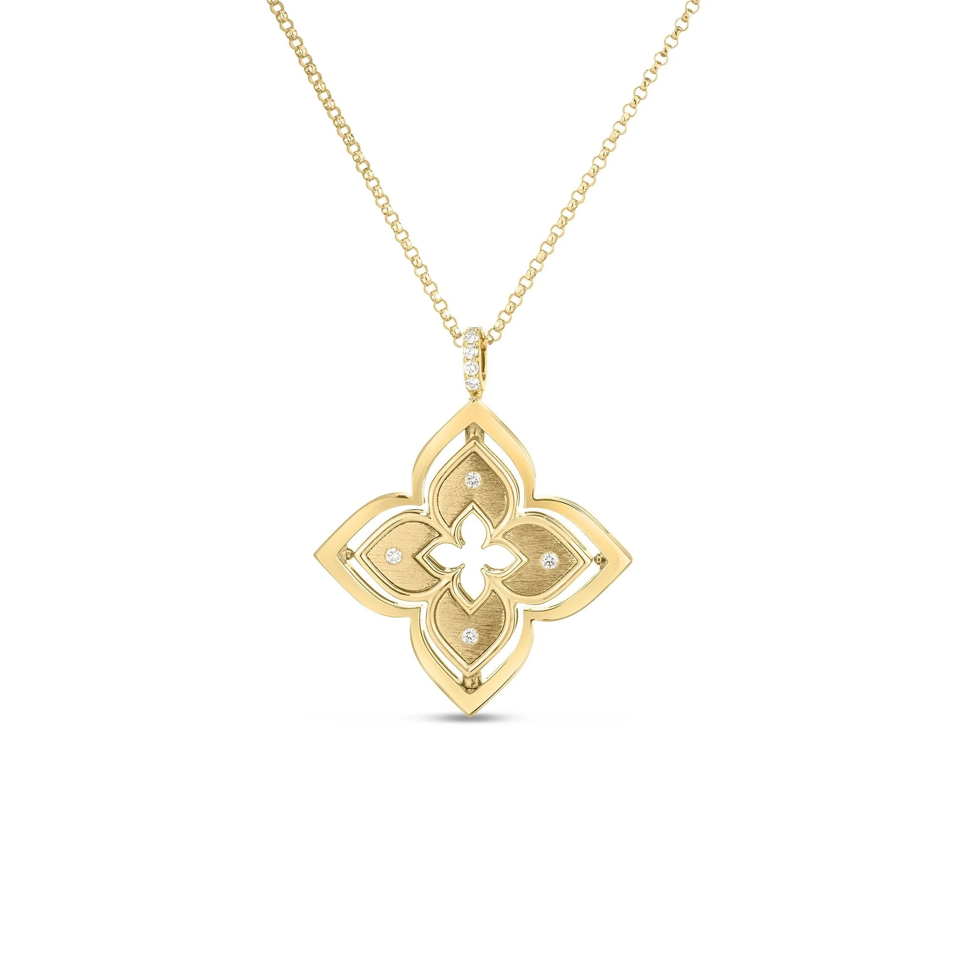 Roberto Coin 18k Yellow Gold Venetian Princess Pirouette Necklace - Image 2