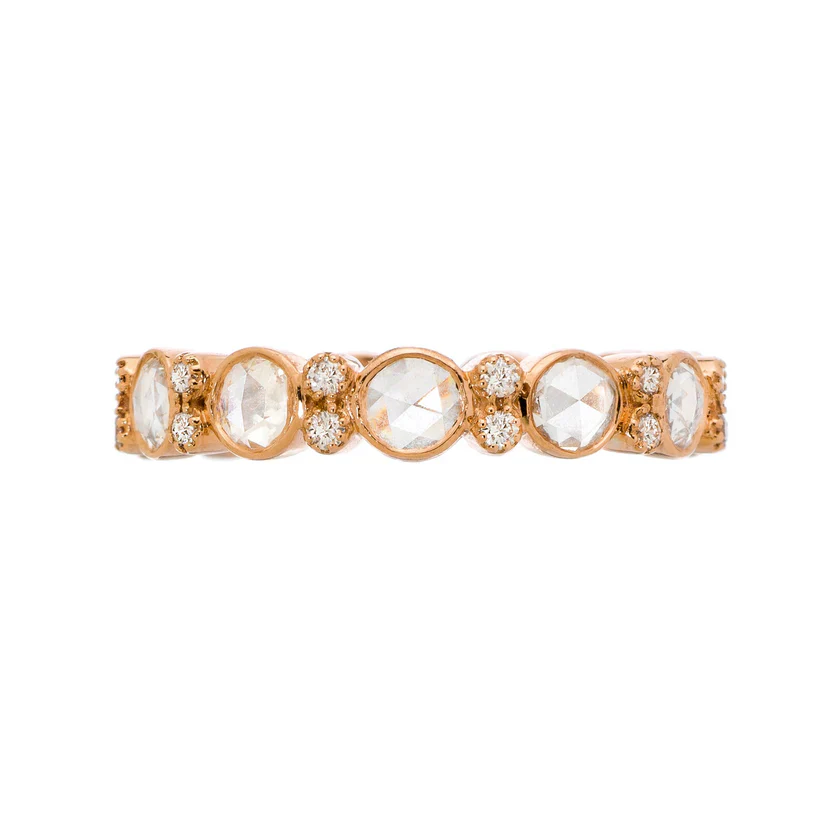 Sethi Couture 18K Rose Gold Marian White Diamond Eternity Band