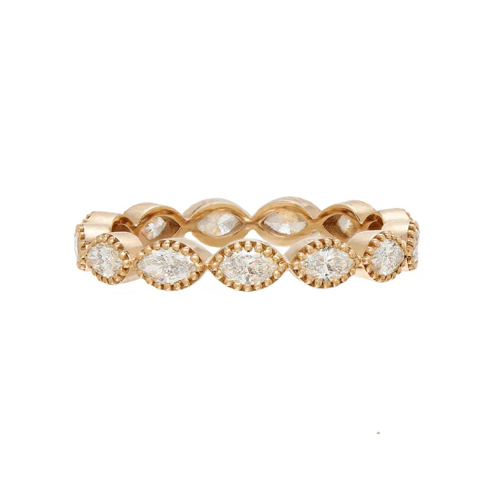 Sethi Couture 18K Yellow Gold Maria White Diamond Band
