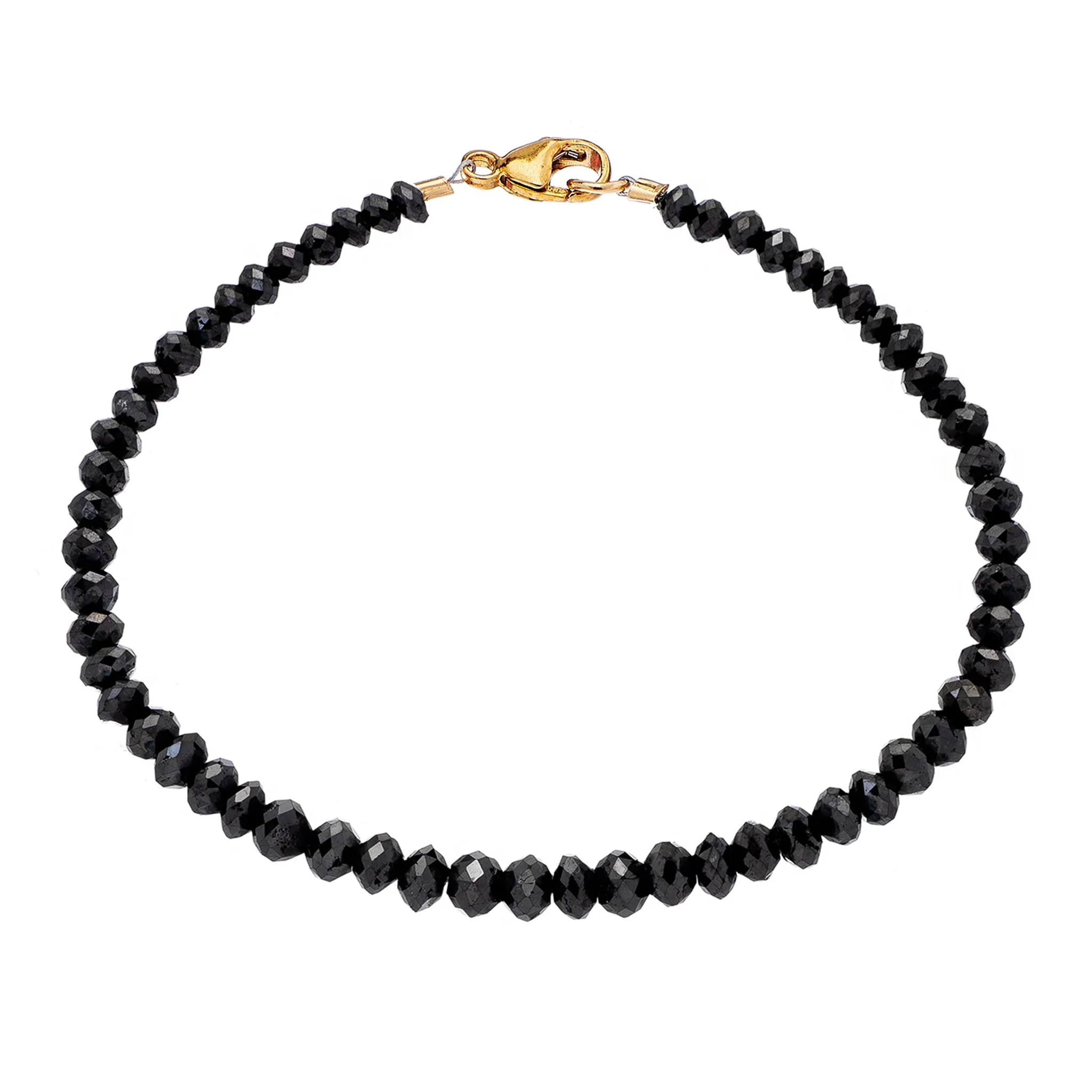 Sethi Couture Leena 14k Yellow Gold Noir Large Black Diamond Bracelet
