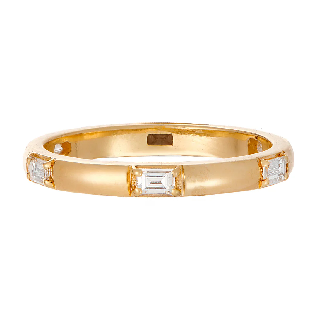 Sethi Couture Luna 18k Yellow Gold Baguette Diamond Band