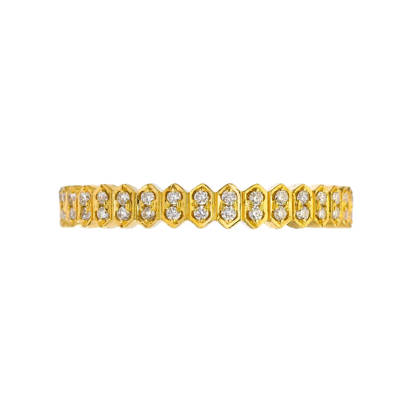 Sethi Couture Mini Abacus 18K Yellow Gold Diamond Eternity Band
