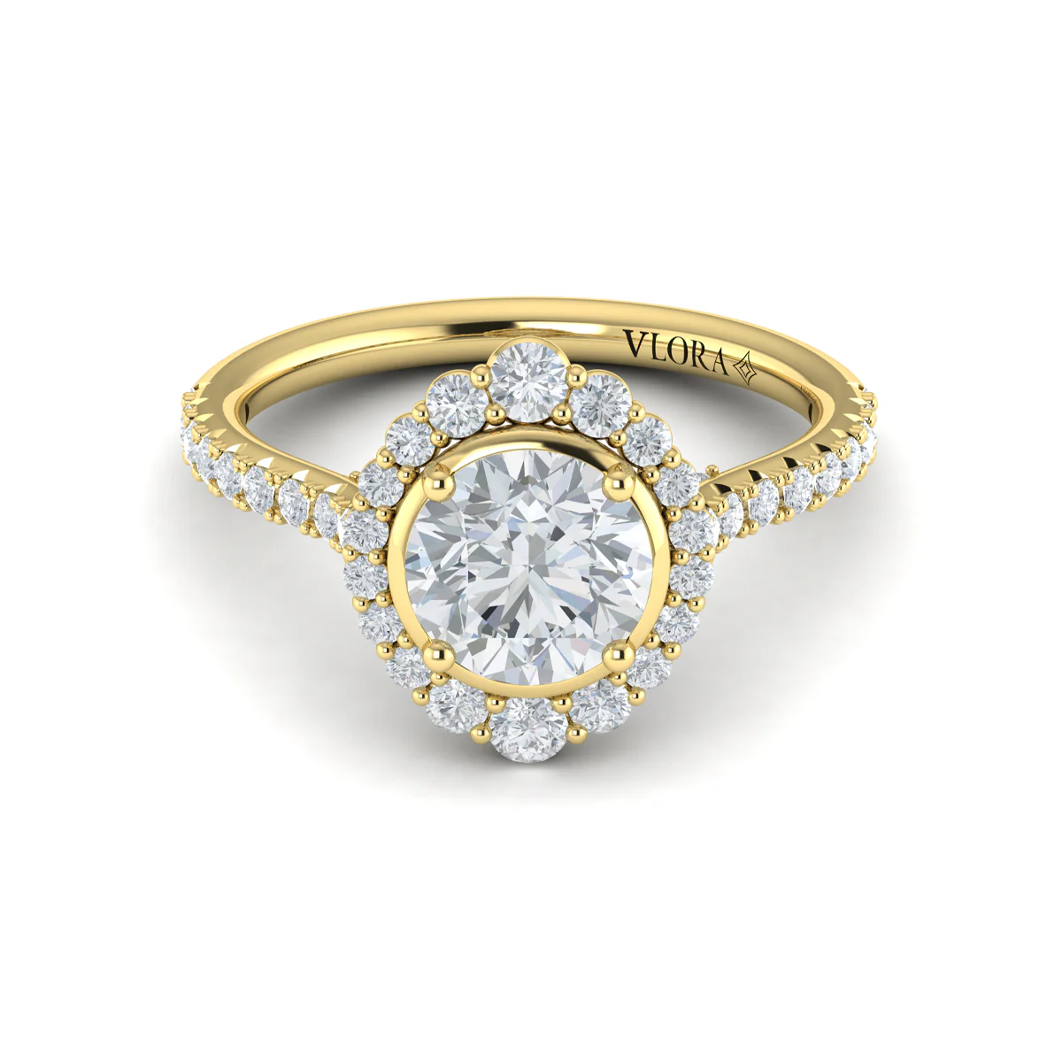 Springer's Forever Select 18K Yellow Gold Round Engagement Ring Style Mounting
