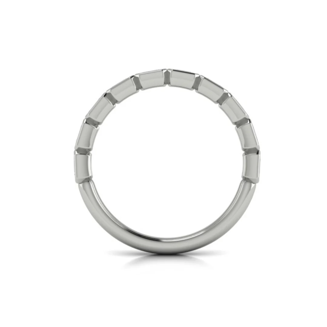 Springer's Forever Select 18k White Gold Baguette Diamond Band - 0.86ctw - Image 3