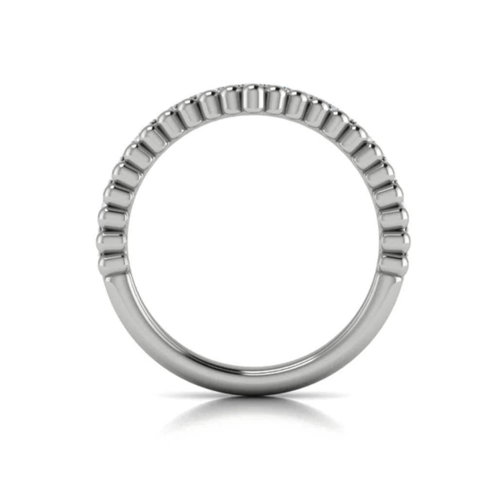 Springer's Forever Select 18k White Gold Diamond Contour Band - .15ctw - Image 3