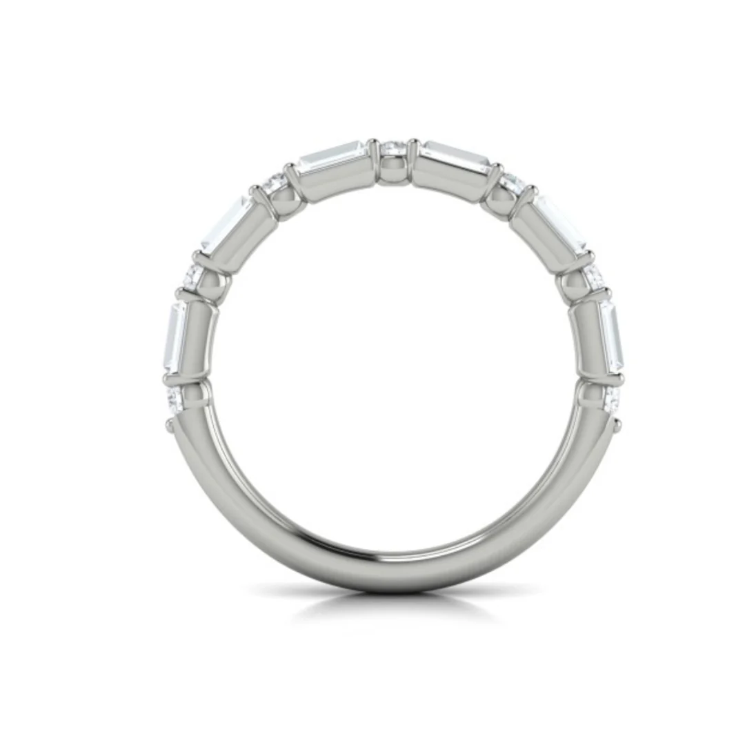 Springer's Forever Select 18k White Gold Diamond Wedding Band - 0.86ctw - Image 3