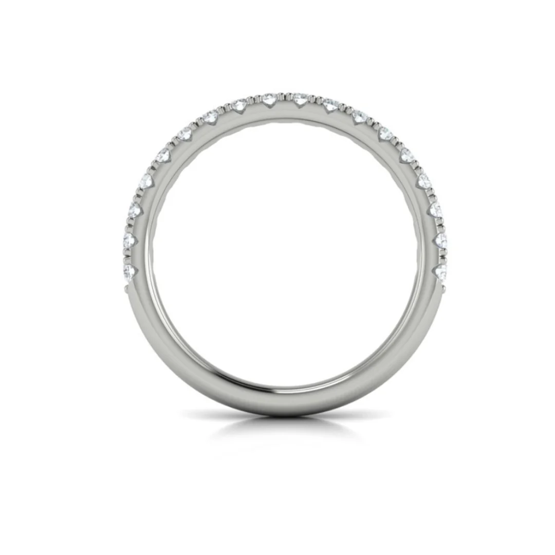 Springer's Forever Select 18k White Gold Diamond Wedding Band - 0.52ctw - Image 3