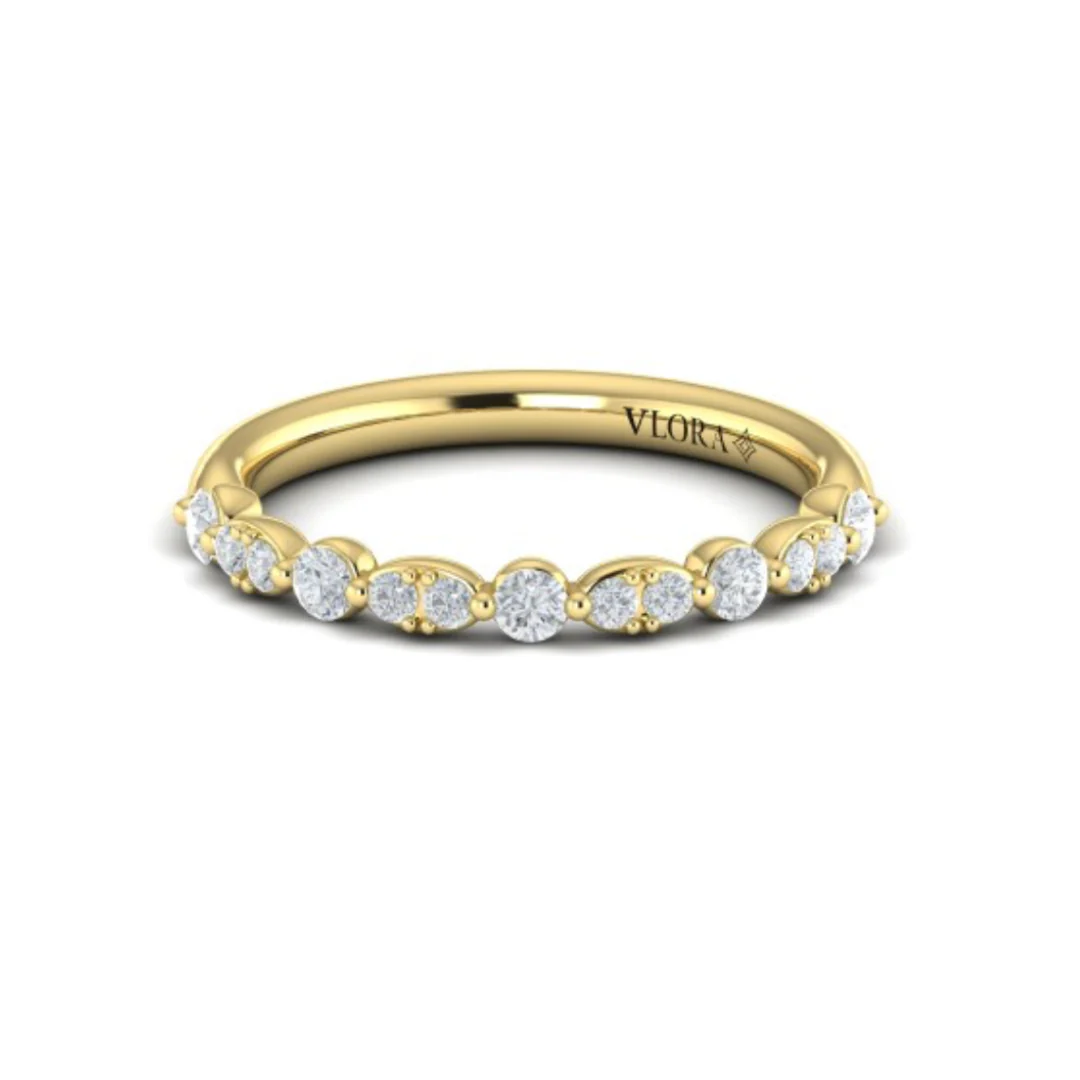 Springer's Forever Select 18k Yellow Gold Round Diamond Band -0.38ctw