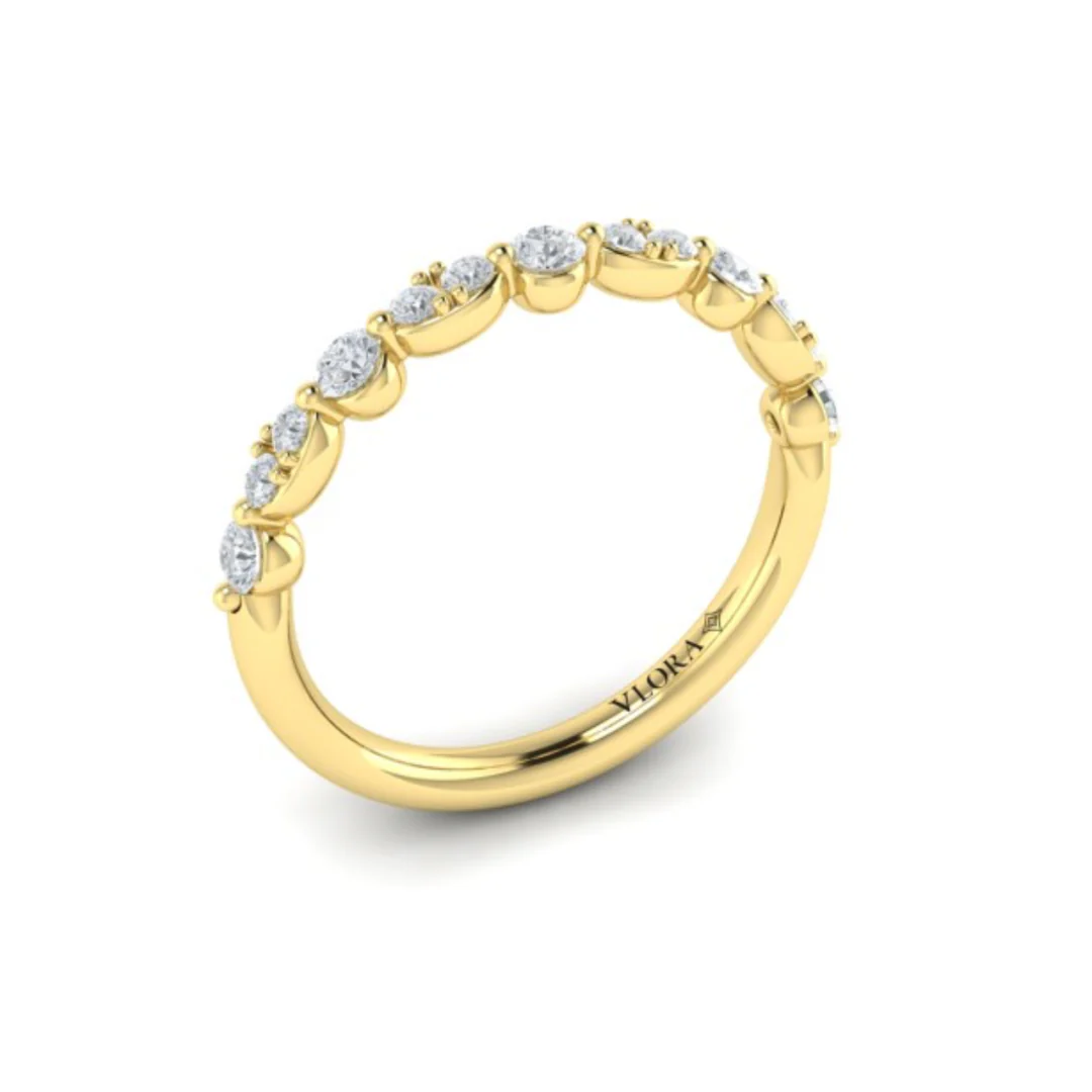 Springer's Forever Select 18k Yellow Gold Round Diamond Band -0.38ctw - Image 2
