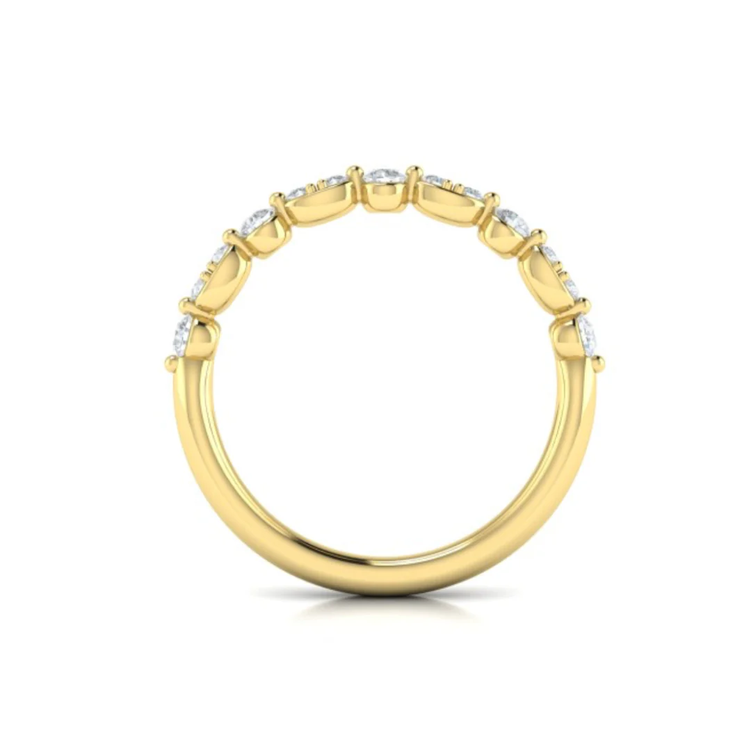 Springer's Forever Select 18k Yellow Gold Round Diamond Band -0.38ctw - Image 3