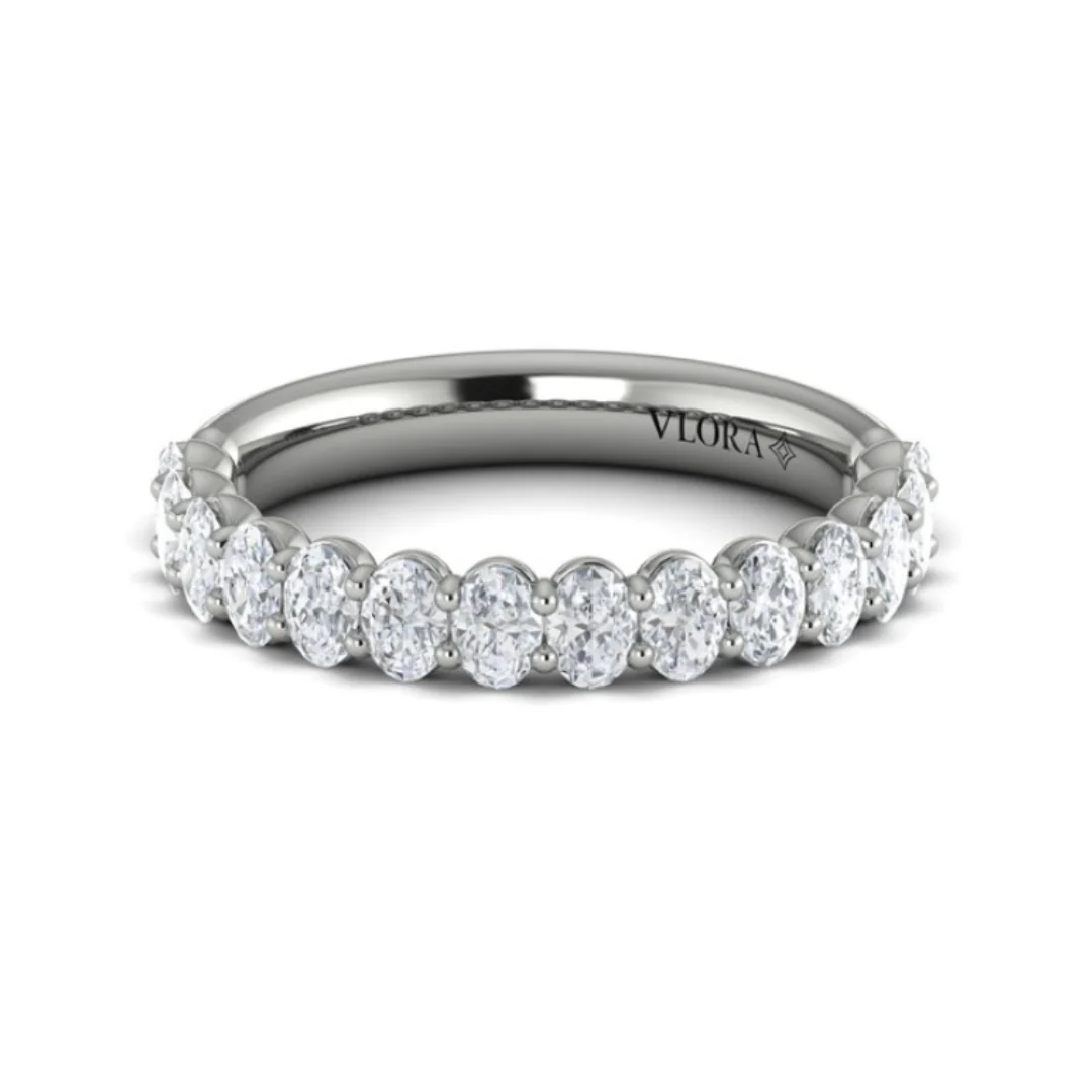 Springer's Forever Select Platinum Oval Diamond Wedding Band - 1.12ctw