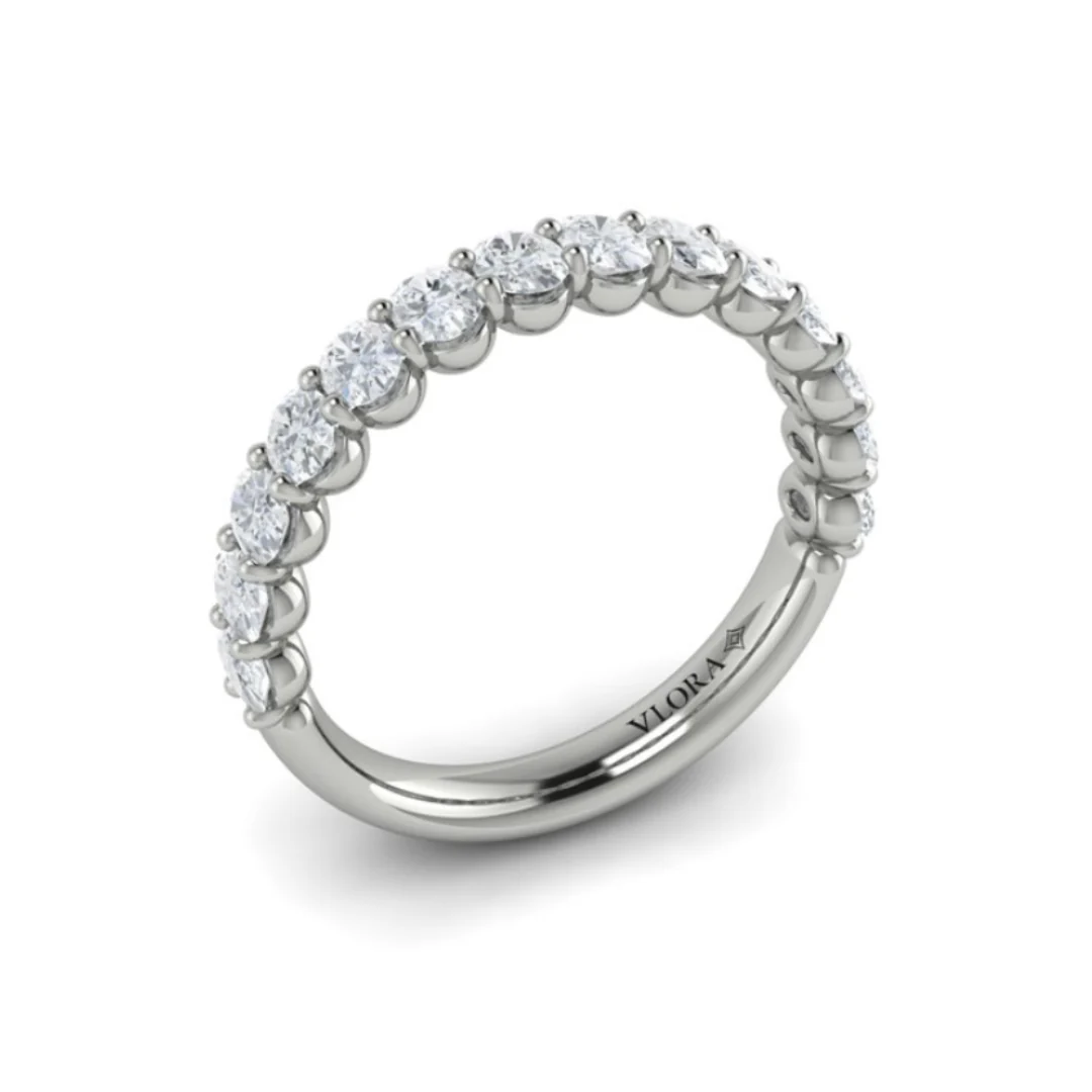 Springer's Forever Select Platinum Oval Diamond Wedding Band - 1.12ctw - Image 2