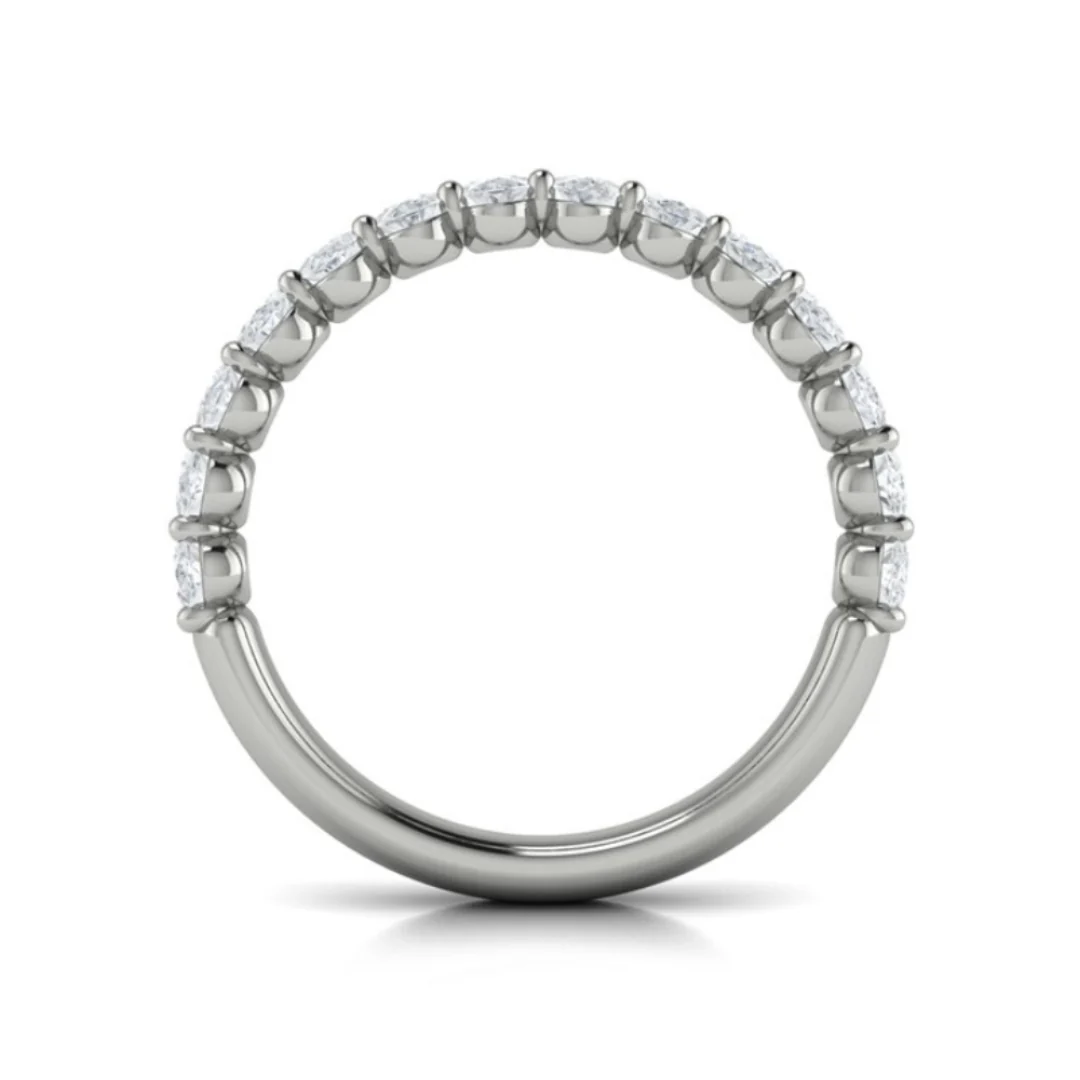 Springer's Forever Select Platinum Oval Diamond Wedding Band - 1.12ctw - Image 3