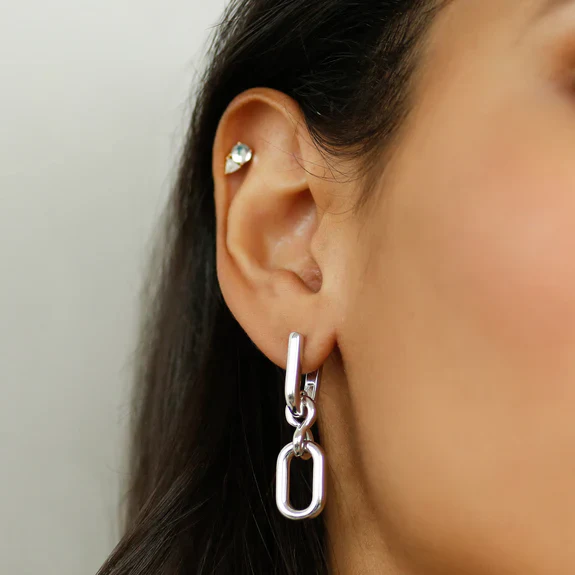 Monica Rich Kosann Sterling Silver Large Infinity Earrings - Image 2