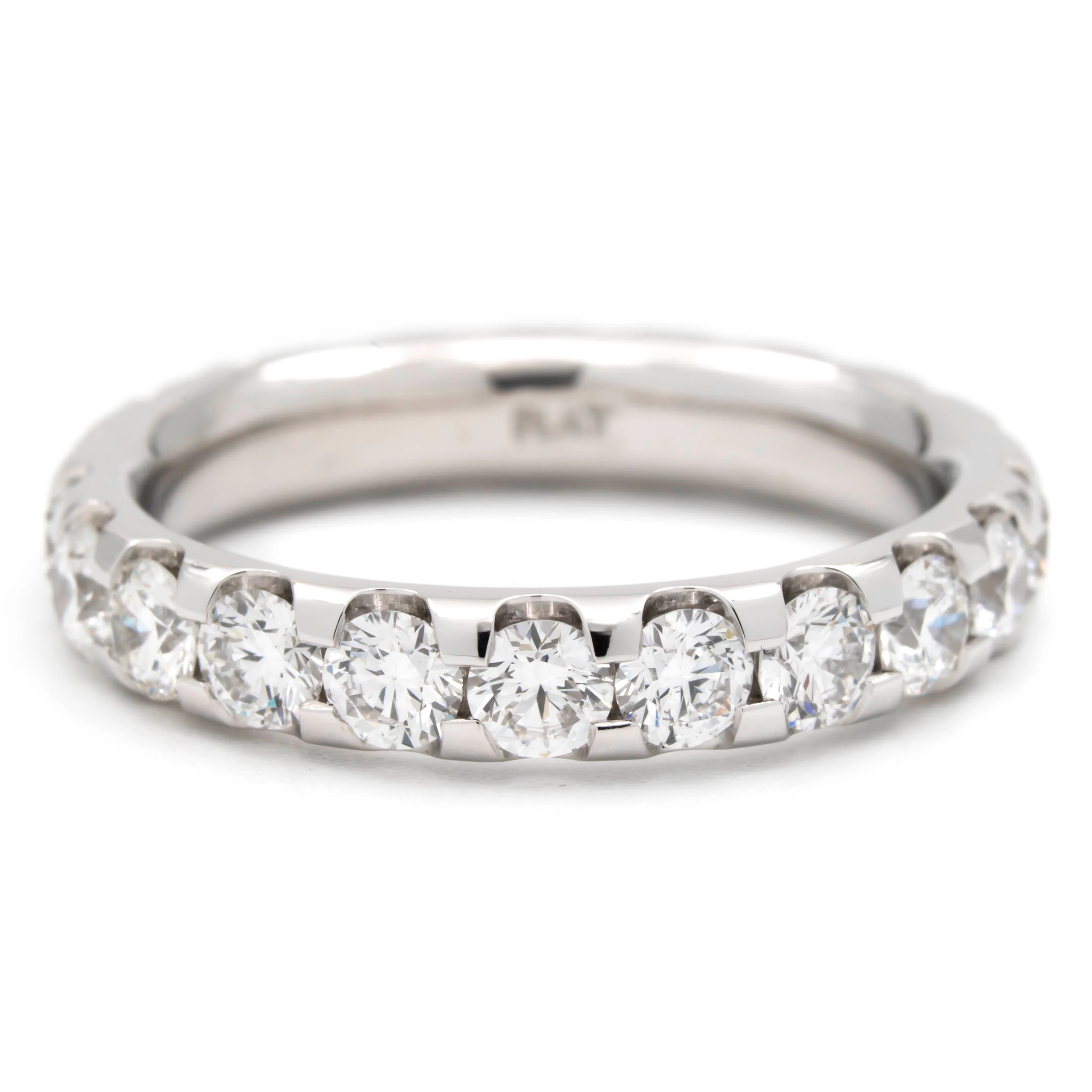 Springer’s Forever Select Round Diamond Eternity Band in Platinum – 3.29ctw