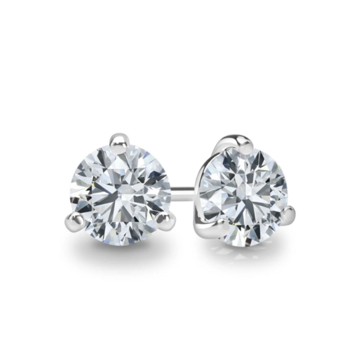 1.00ctw Springer’s Forever Signature Diamond Studs in 14K White Gold