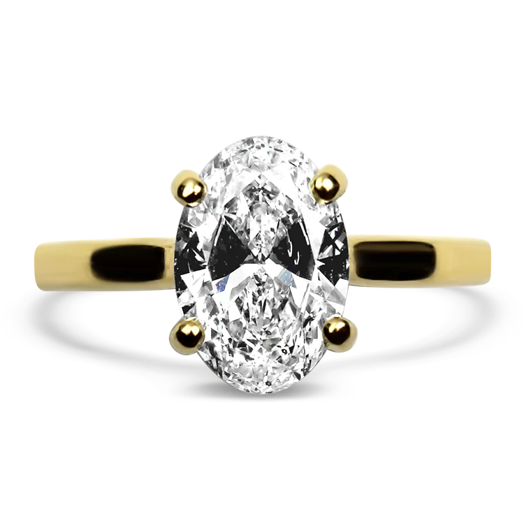 Springer's Forever Signature 14k Yellow Gold Oval Diamond Engagement Ring - 2.00cts