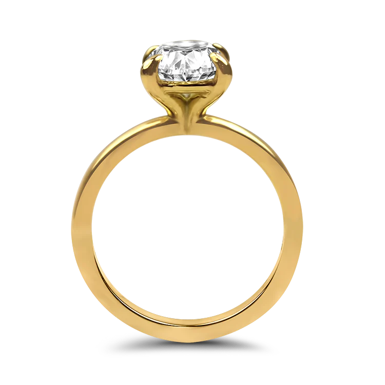 Springer's Forever Select 18k Yellow Gold 1.60cts Oval Diamond Engagement Ring - Image 2