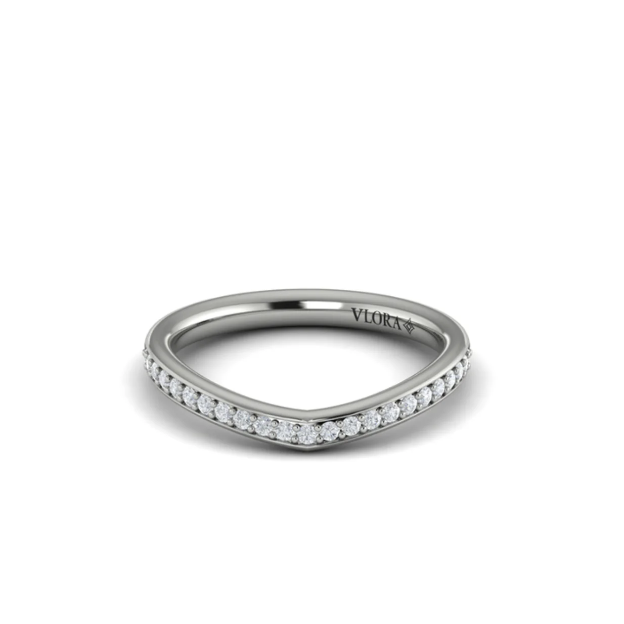 Springer's Forever Select by Vlora 18K White Gold Diamond Contour Band - .21ctw