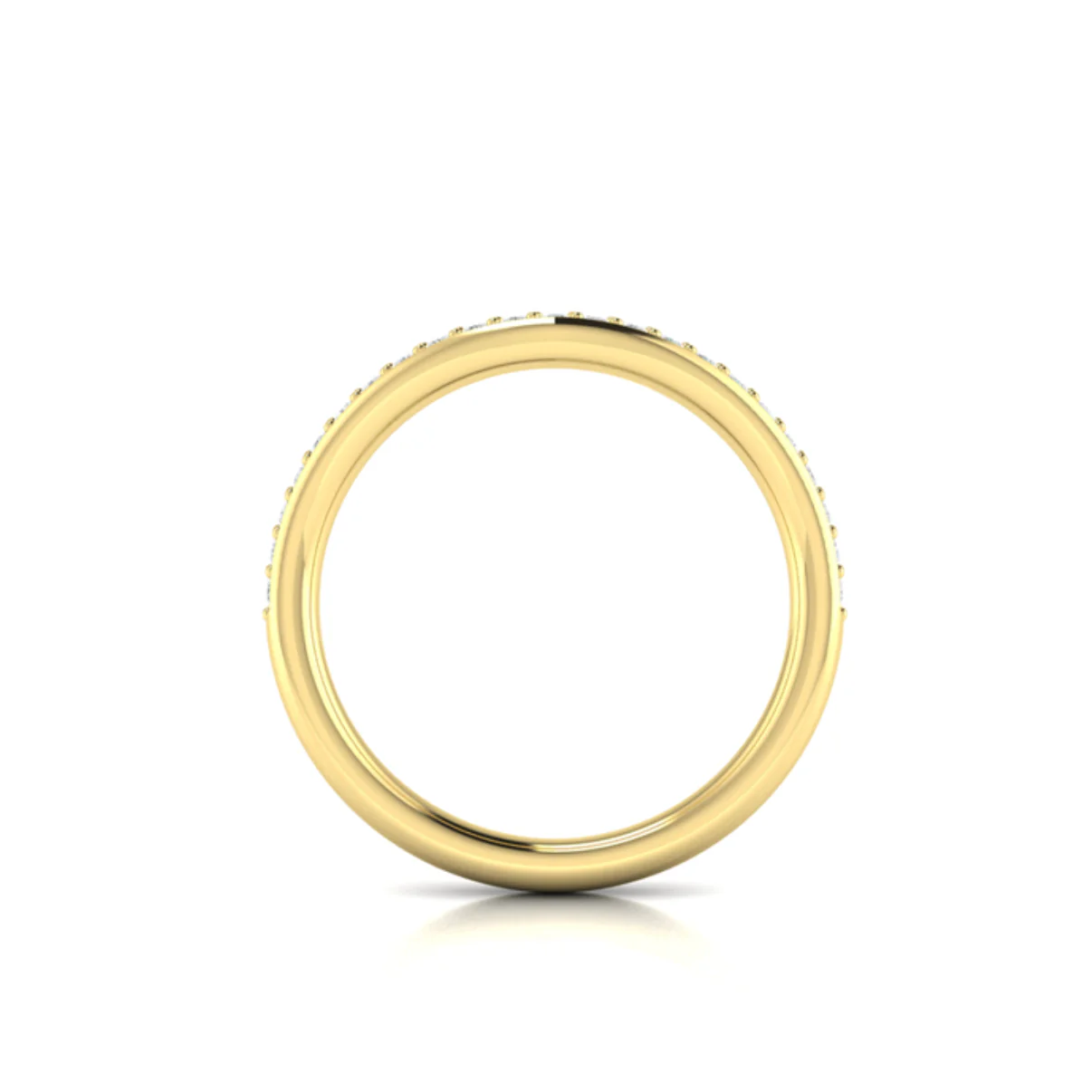 Springer's Forever Select by Vlora 18K Yellow Gold Diamond Contour Band - .21ctw - Image 3