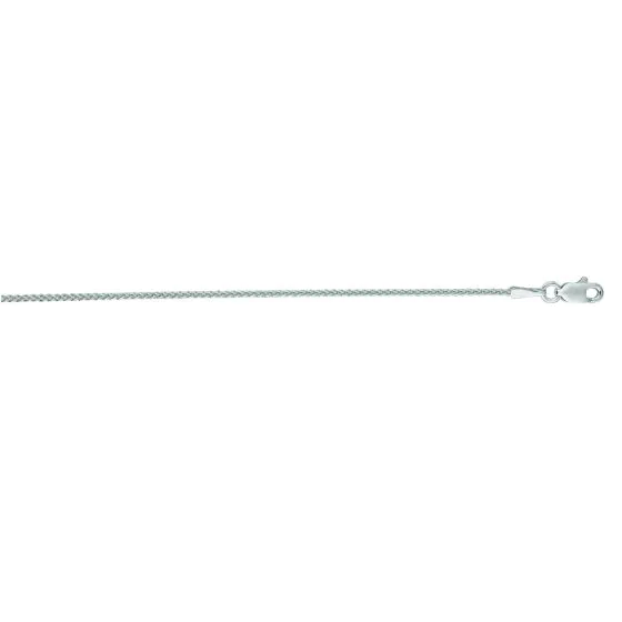 Springer's Forever Signature 14k White Gold 1.2mm Round Wheat Chain - 18"
