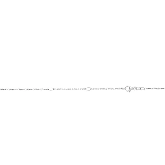 Springer's Forever Signature 14k White Gold .85mm Double Extendable Cable Chain - 18"