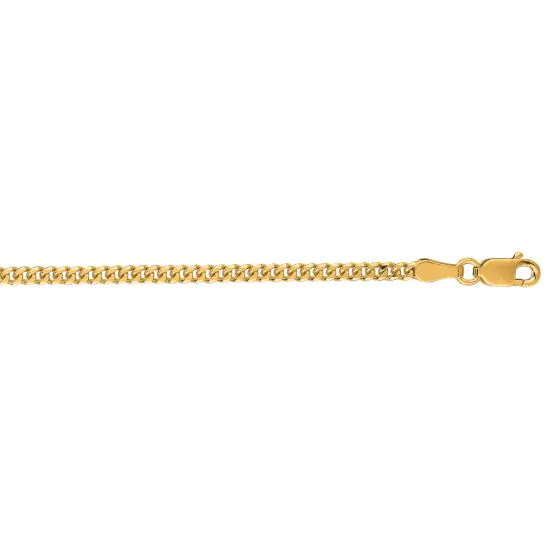 Springer's Forever Signature 14k Yellow Gold 2.2mm Gourmette Chain - 18"