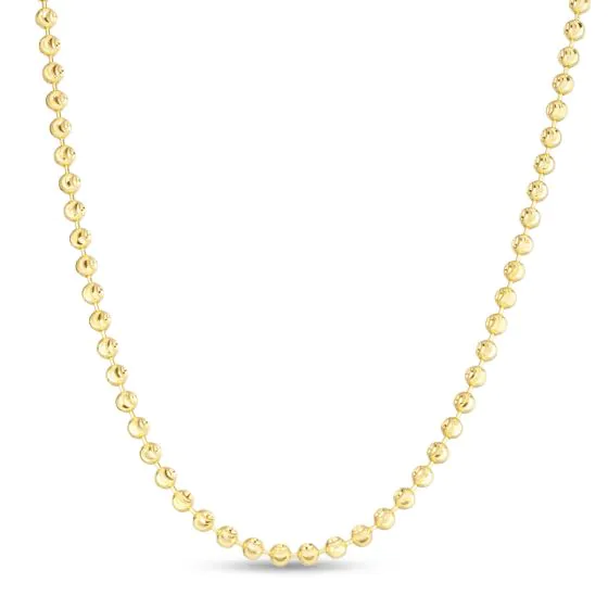 Springer's Forever Signature 14k Yellow Gold 3mm Moon Chain - 16"