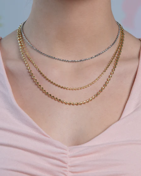 Springer's Forever Signature 14k Yellow Gold 3mm Moon Chain - 16" - Image 3