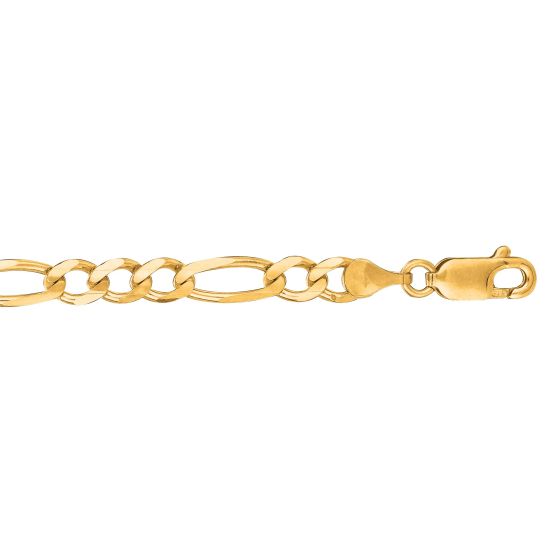 Springer's Forever Signature 14k Yellow Gold 4.5mm Figaro Chain - 22" - Image 2
