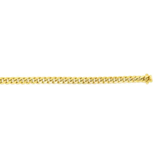 Springer's Forever Signature 14k Yellow Gold 5mm Semi-Solid Miami Cuban Chain - 22"