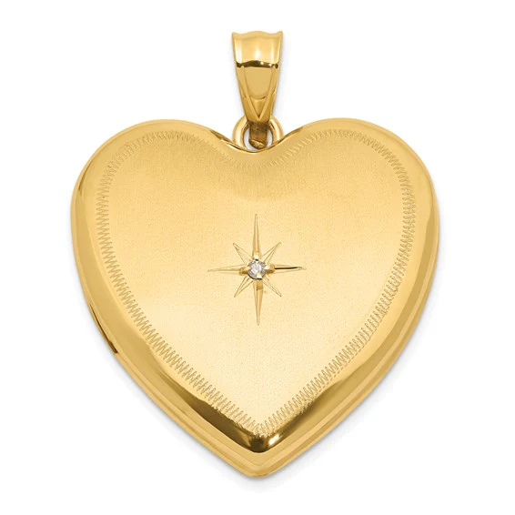 Springer's Forever Signature 14k Yellow Gold Heart Locket Pendant