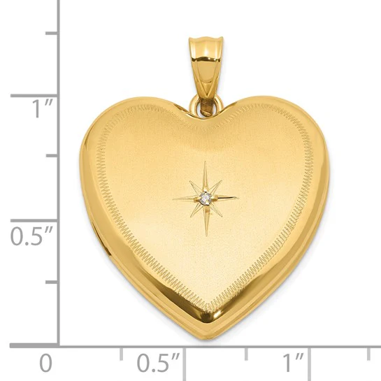 Springer's Forever Signature 14k Yellow Gold Heart Locket Pendant - Image 3