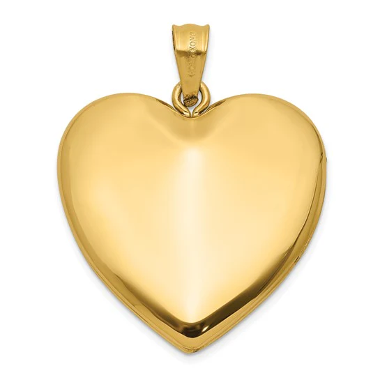 Springer's Forever Signature 14k Yellow Gold Heart Locket Pendant - Image 4