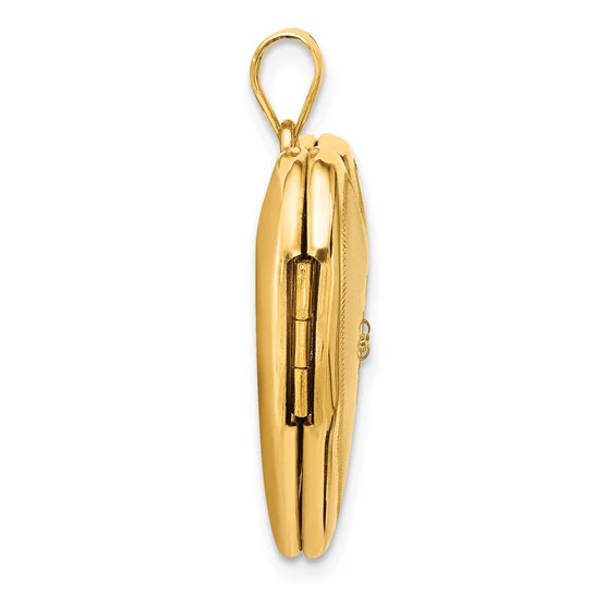 Springer's Forever Signature 14k Yellow Gold Heart Locket Pendant - Image 5