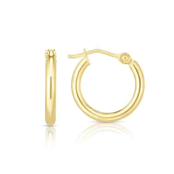Springer's Forever Signature 14k Yellow Gold Hoop Earring - 15mm