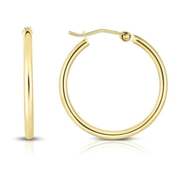 Springer's Forever Signature 14k Yellow Gold Hoop Earring - 25mm