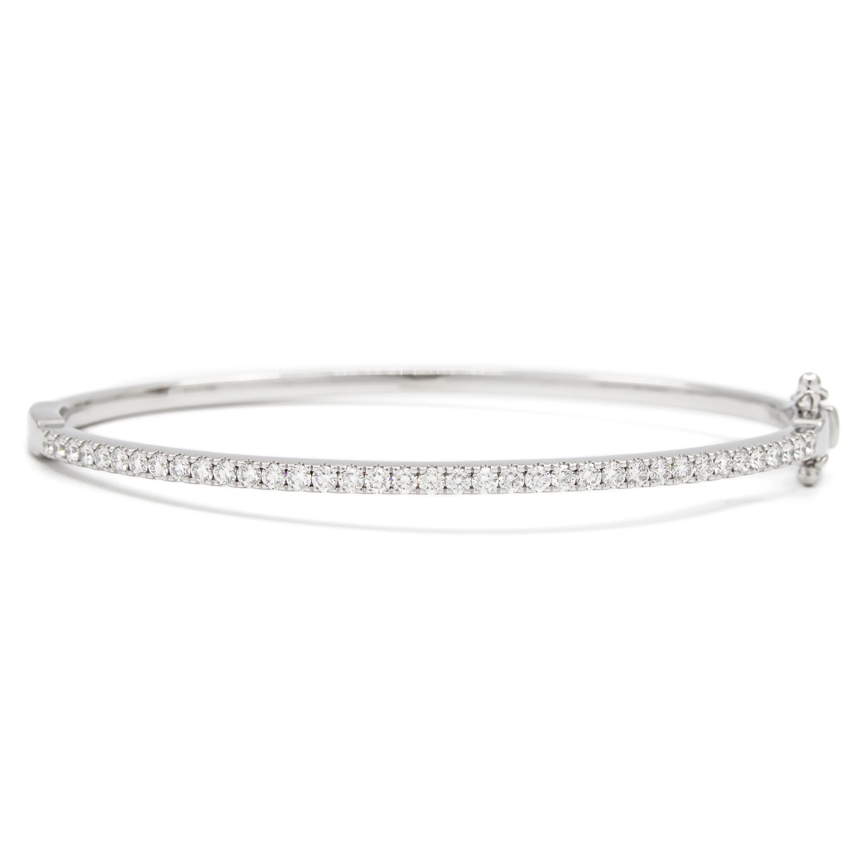 Springer's Forever Signature Diamond Bangle Bracelet in 14K White Gold – 1.06ctw