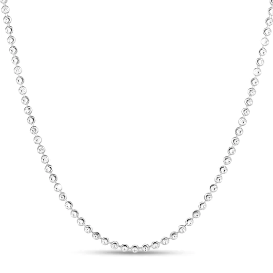 Springer's Forever Signature Sterling Silver 2.5mm Moon-Cut Bead Chain - 18"