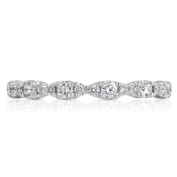 Tacori 18k White Gold Marquise Diamond Band - .36ctw