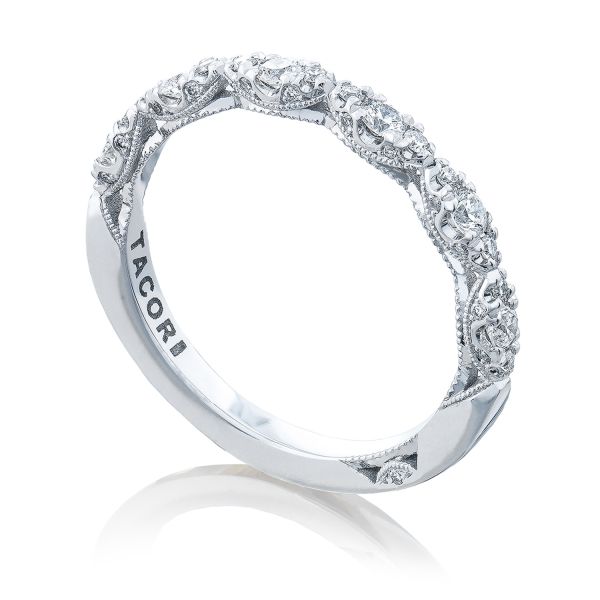 Tacori 18k White Gold Marquise Diamond Band - .36ctw - Image 3