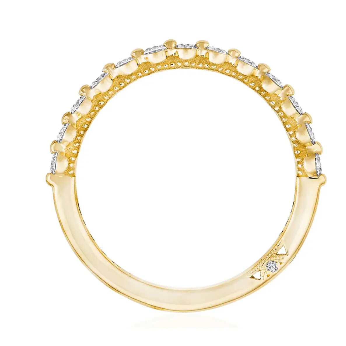Tacori 18k White Gold Round Diamond Band - .44ctw - Image 2