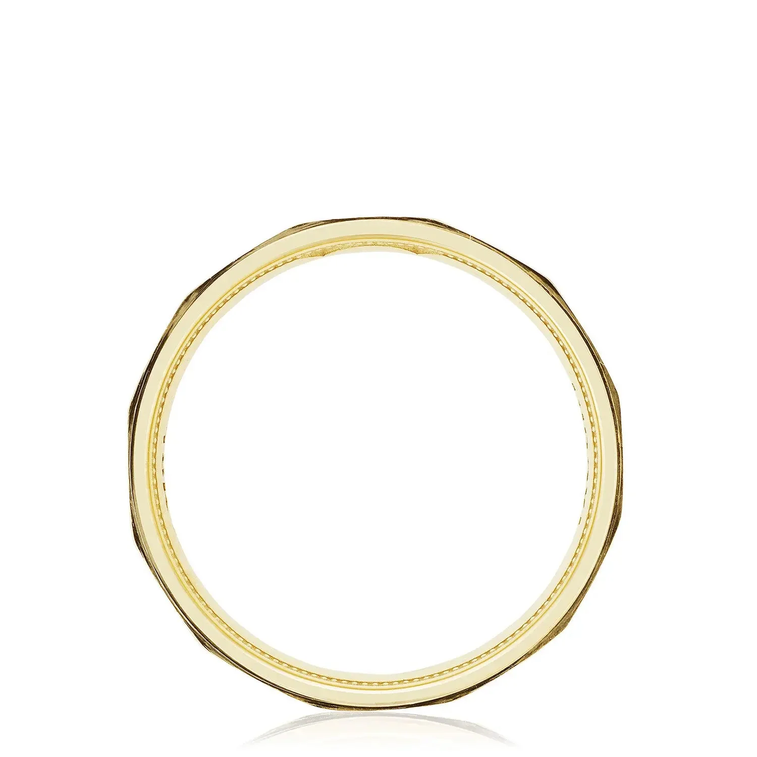 Tacori 18k Yellow Gold Geometric Faceted Wedding Band - Image 2