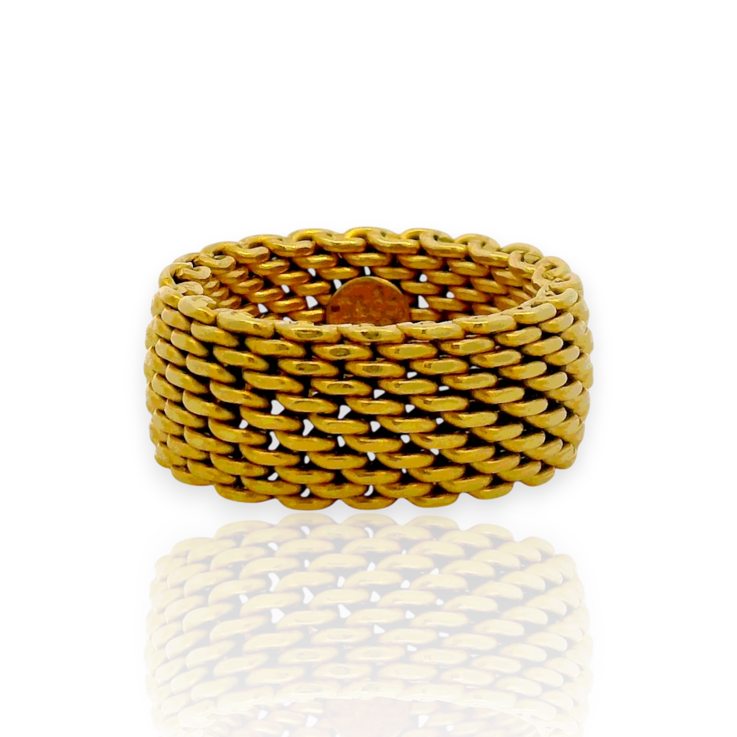 Tiffany & Co. Estate 18K Yellow Gold Somerset Mesh Ring