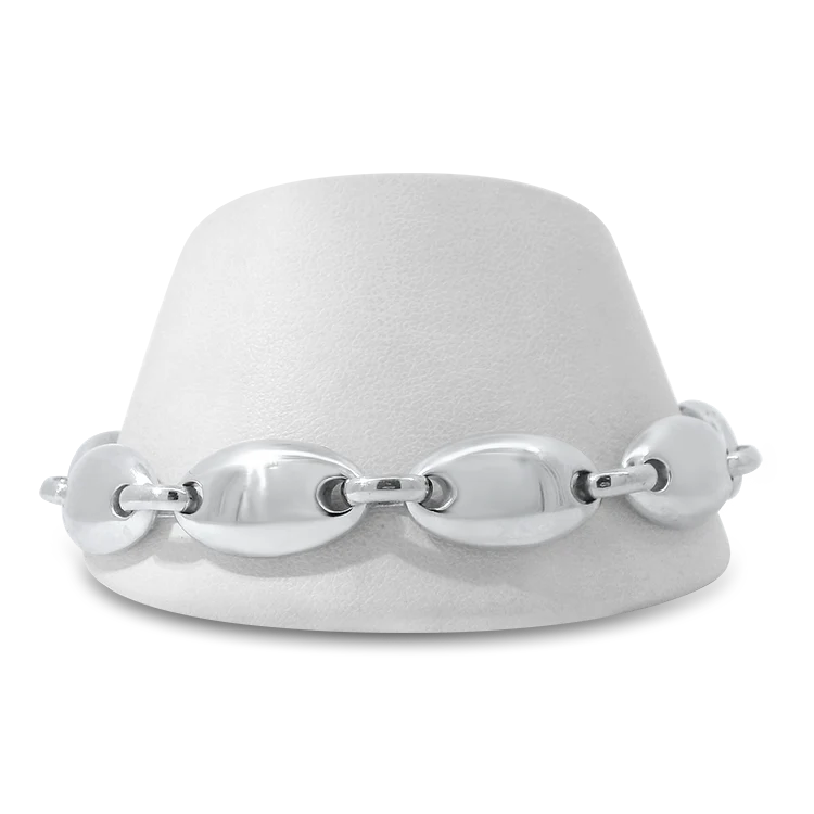 Tiffany & Co. Estate Sterling Silver Pebble Bracelet