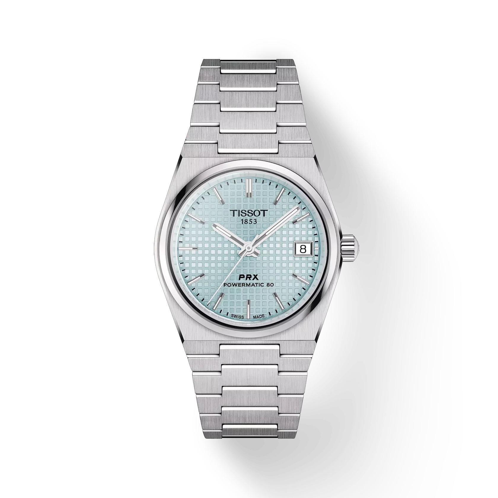 Tissot PRX Powermatic 80, Ice Blue Dial, 35mm (T1372071135100)